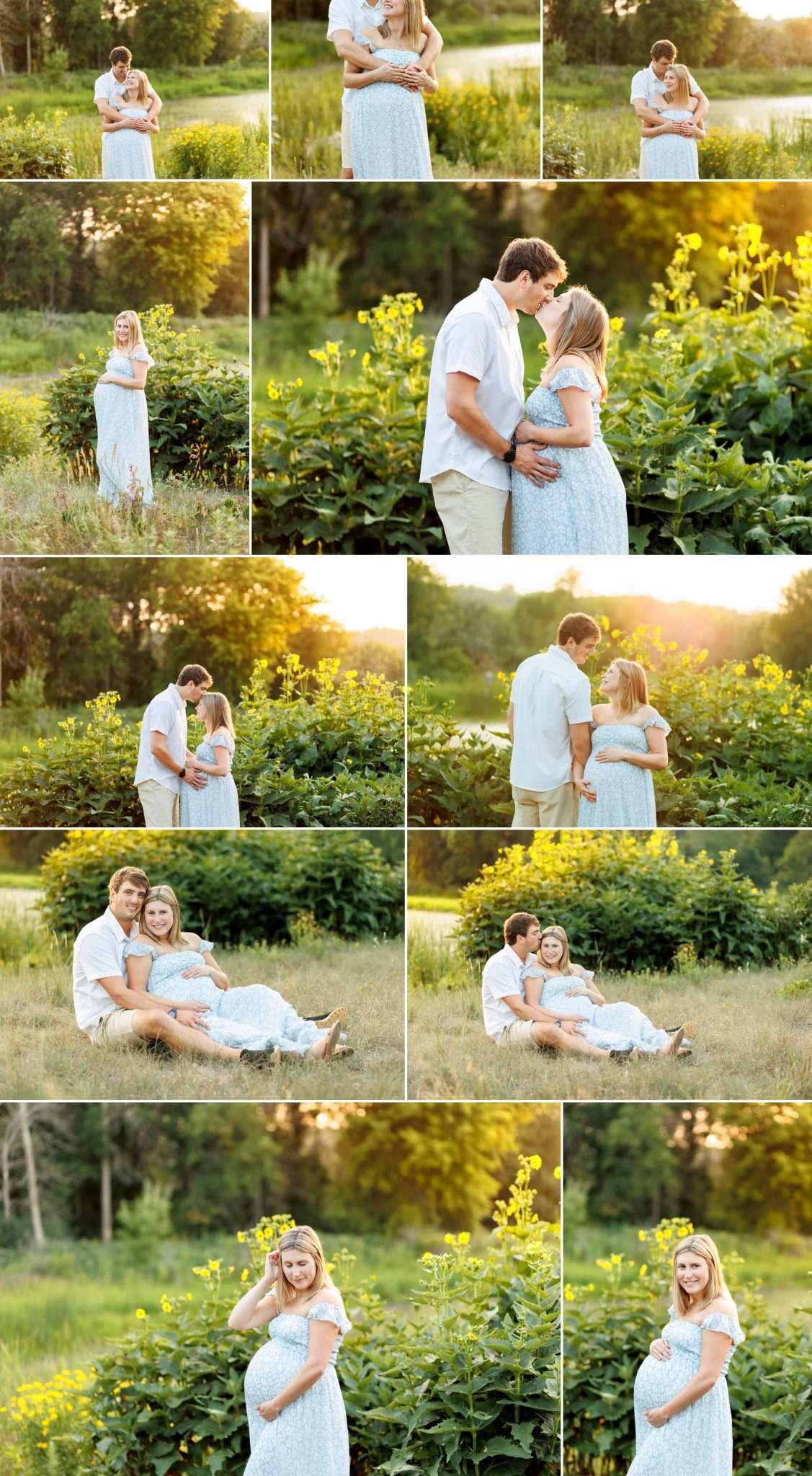sunset maternity photos taken in minneapolis minnesota