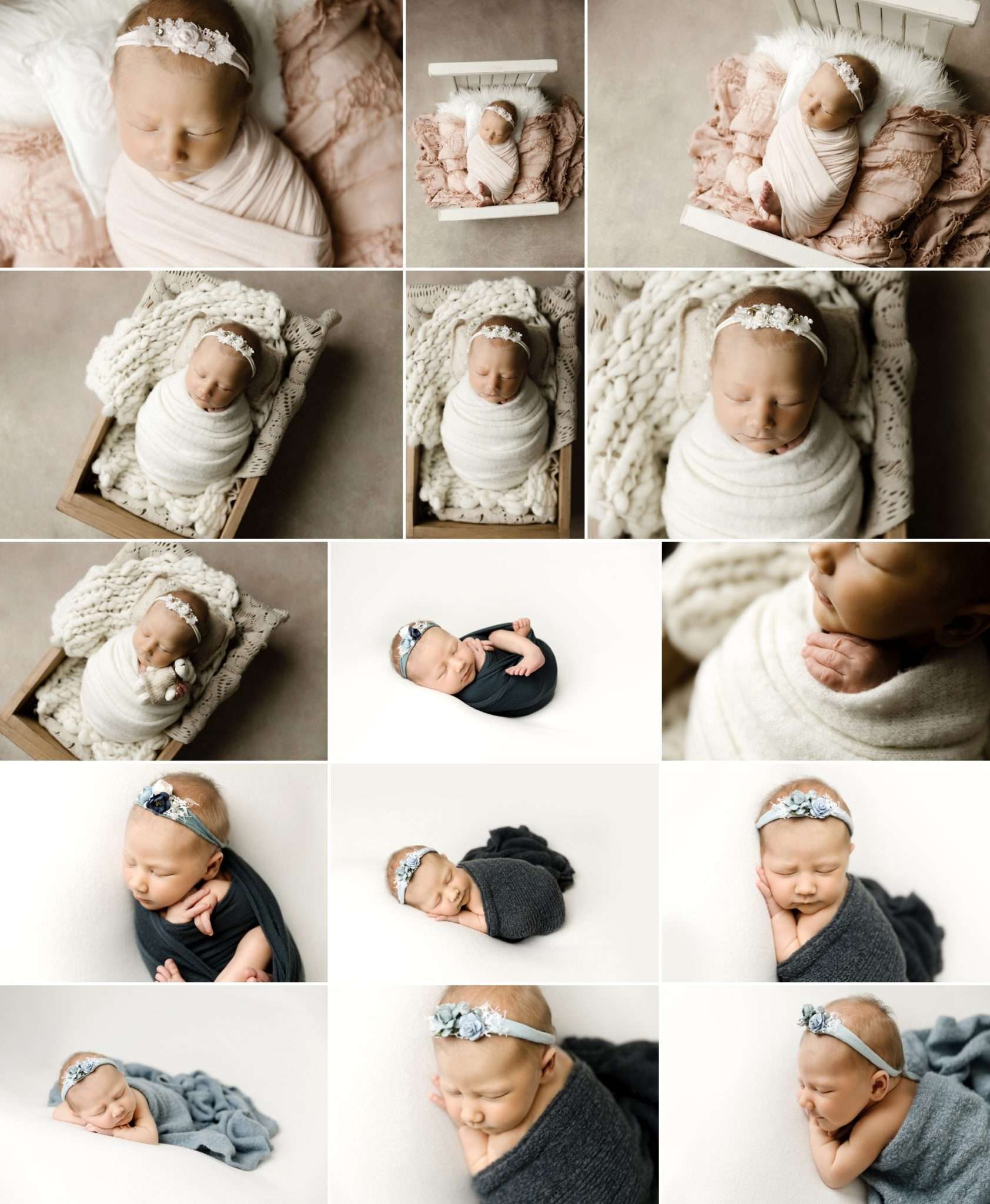 benefits of studio newborn photography with twin cities newborn photographer Alicea Rose Photography