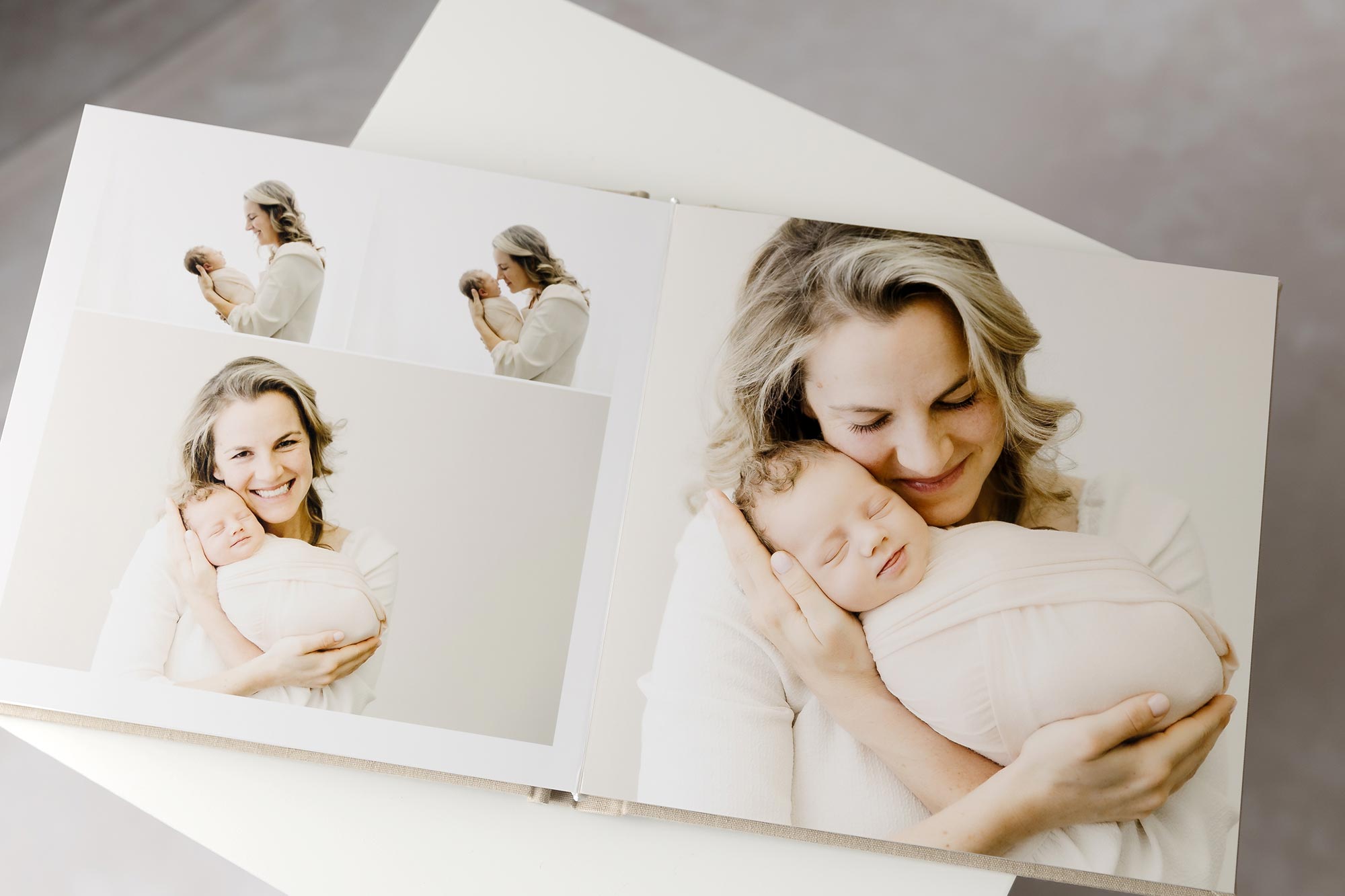 first year baby album included with photography from alicea rose photography