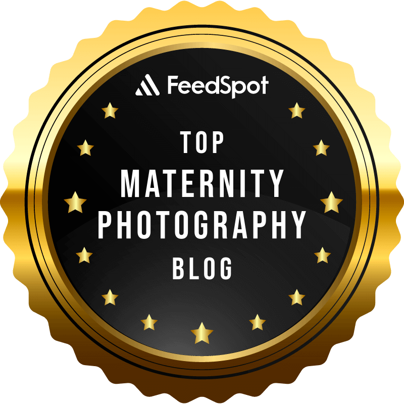 Award for Top Maternity Photography blog by FeedSpot