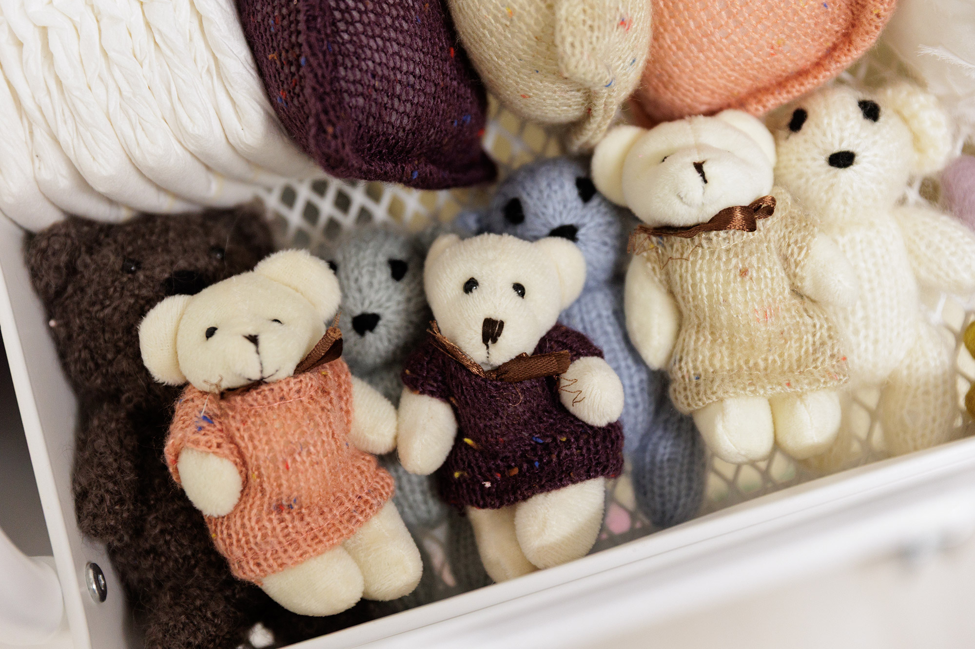 little bear props for newborn photography